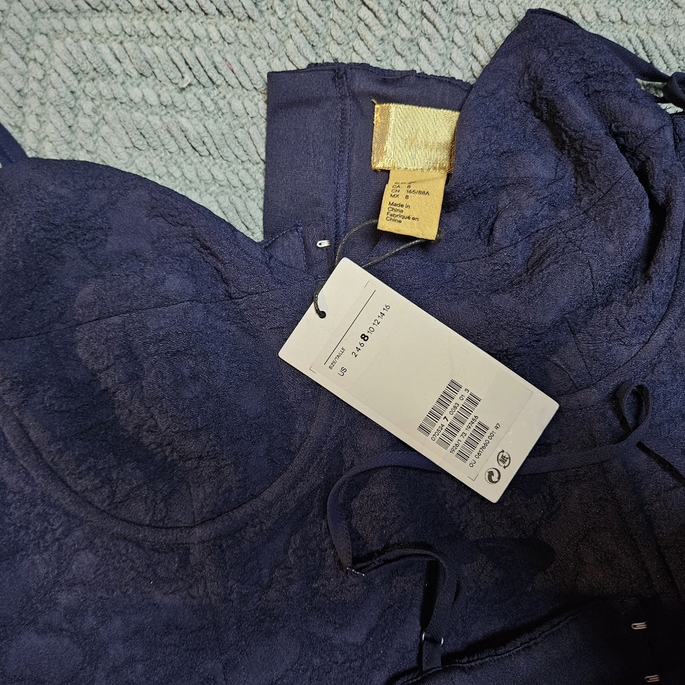 H&M Blue Corset Crop Top - Picture 4 of 7
